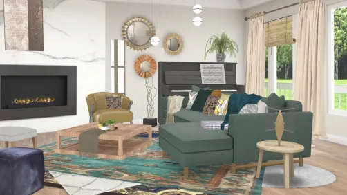 Eclectic Living Room 