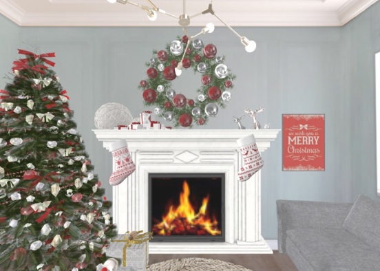 Snap Christmas Living Room Design Rendering
