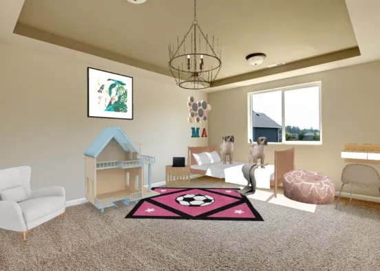 Me and my friends room Design Rendering