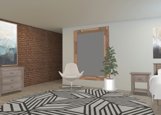 A room with empty space Design Rendering