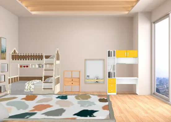 Children's Room Design Rendering