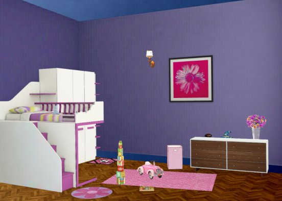 MH E's bedroom Design Rendering
