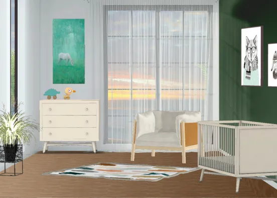 My baby room Design Rendering