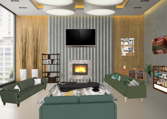 Sala moderna 🤟👻 Design Rendering