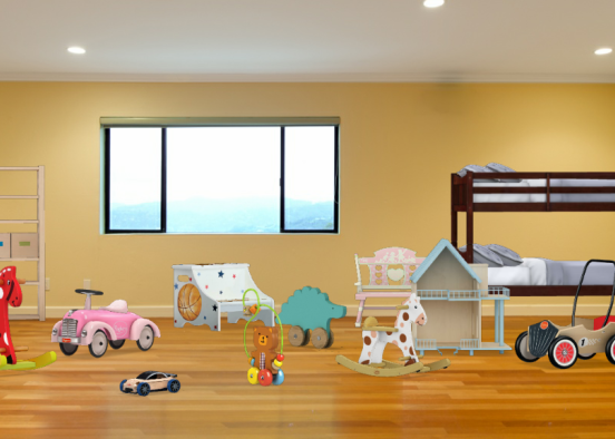 habitación infantil Design Rendering