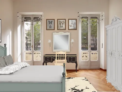 teen bedroom with balcony