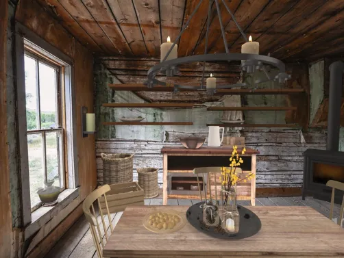 Kentucky cabin kitchen