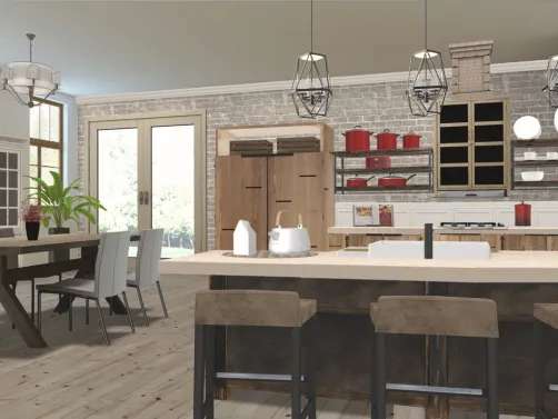brick kitchen 