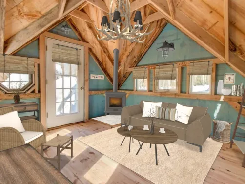 woodsy cabin 