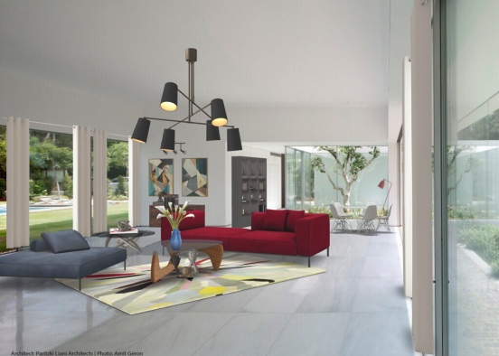 frank sofa: mid-century style Design Rendering