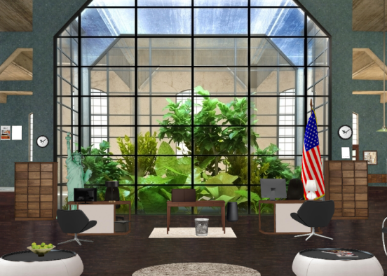 My work place Design Rendering