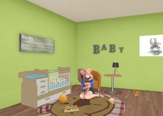 Baby Bedroom Design Rendering