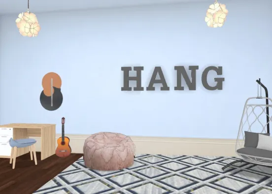 Hang Out Room Design Rendering