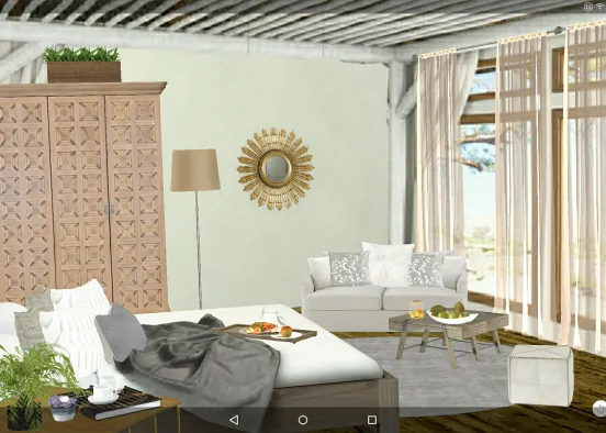 Chambre vacance Design Rendering