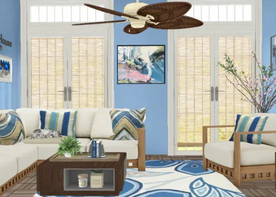 Beach Room Design Rendering