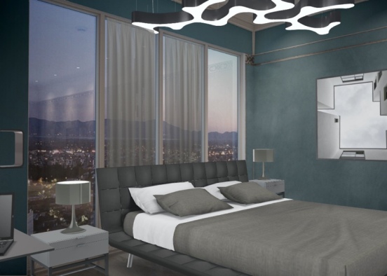Nice bedroom in the city  😀 Design Rendering