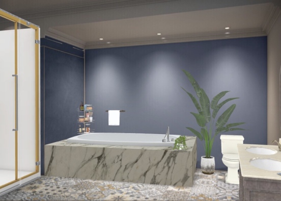 Master bathroom tropical 03 Design Rendering