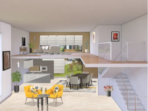 SALÓN COMEDOR Y COCINA