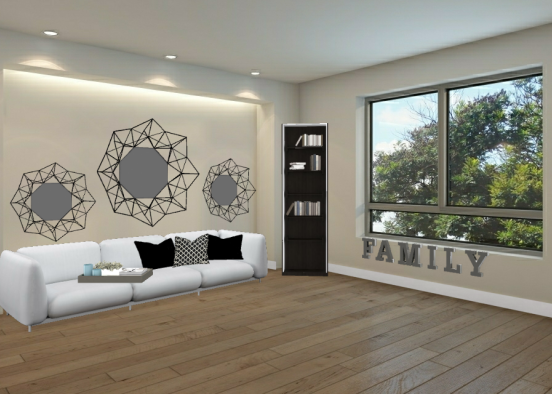 Salon familiale  Design Rendering