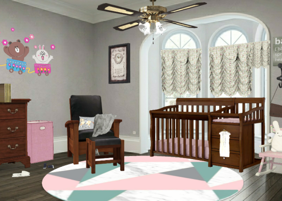 BABY Girl ❤️ Room Design Rendering
