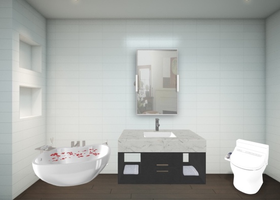 Cute bathroom for young couples ❤️  Design Rendering