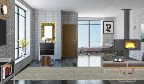Living room in cottege