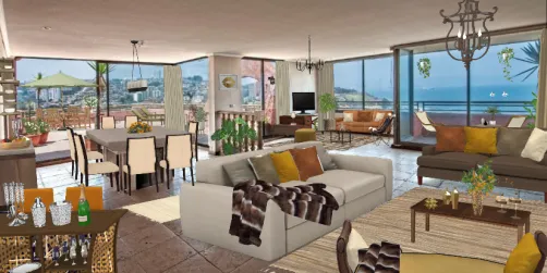 Departamento decoración tradicional en las playas de Chile 🇨🇱