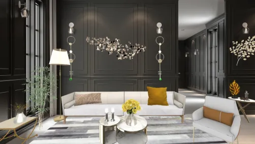 Salon marron
