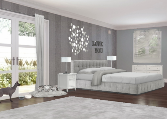 Modern bedroom Design Rendering