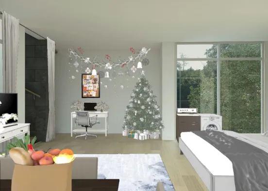 Christmas at my Apartment Design Rendering