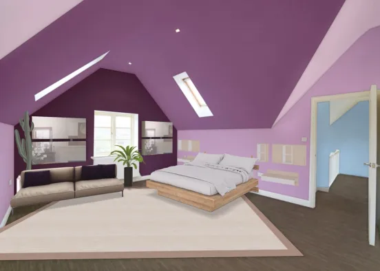 monochromatic room Design Rendering