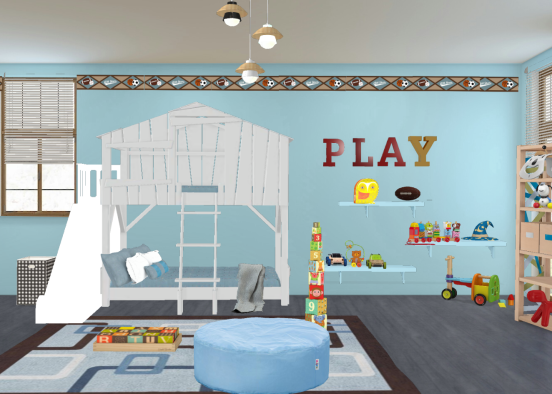 Kids playroom Design Rendering