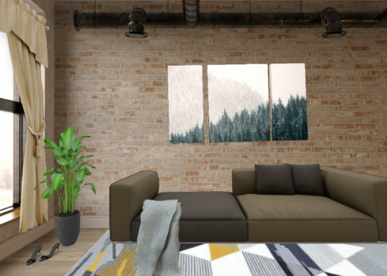Living Room1 Design Rendering