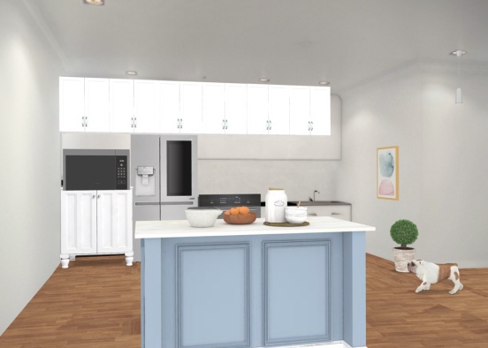 kitchen continuing on with my lounge room  Design Rendering