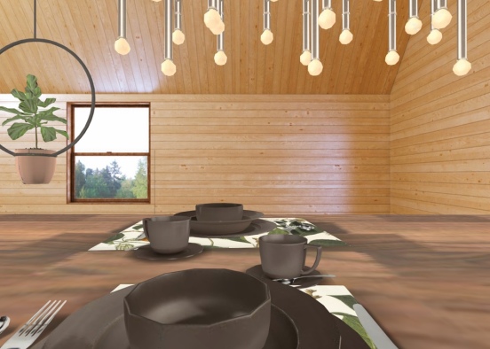 dining room table  Design Rendering