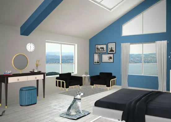 Mix and Match Bleu Bedroom 💙 Design Rendering