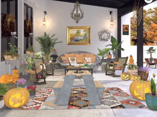 Fall is here! Welcome to the porch! Where wasted time is time well wasted!🎃👻☠️