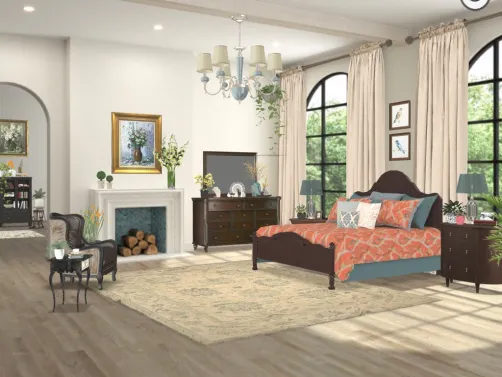 traditional bedroom 