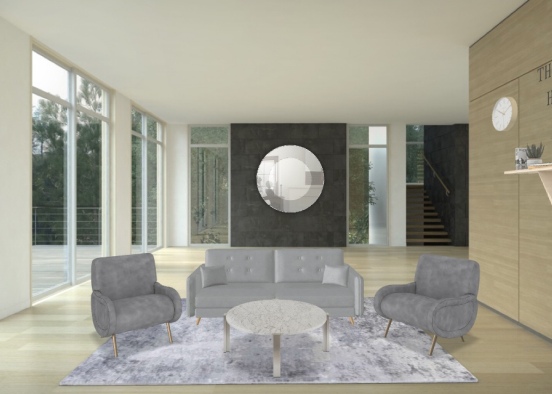 living room competition Design Rendering