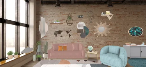 pastel living room