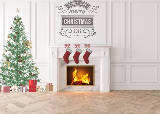 1 day of making Christmas rooms Design Rendering
