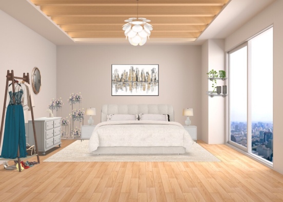 máster bedroom  Design Rendering