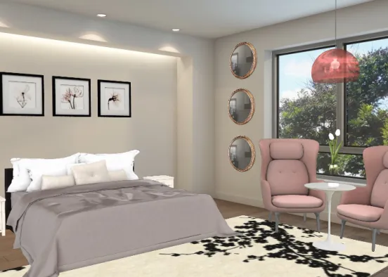 Cosy and pink Design Rendering