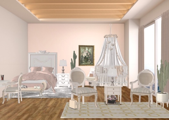 fancy New York bedroom Design Rendering