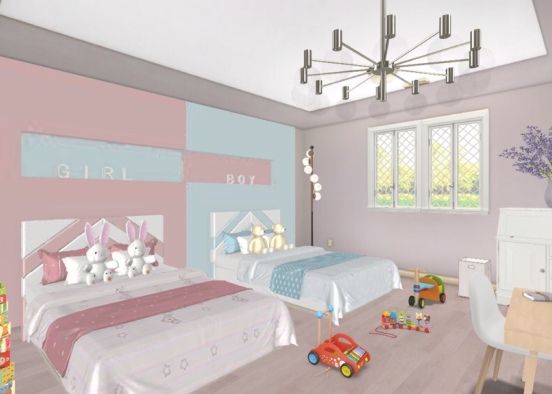 Bedroom for children! Design Rendering