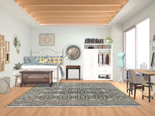 Spacious condo bedroom