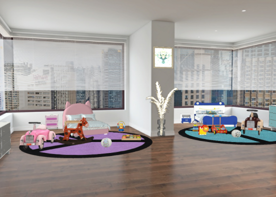 Habitacion para niños Design Rendering