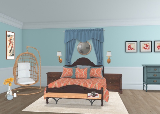 master bed tangerine and more Design Rendering