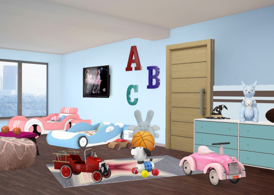 Little kids bedroom! Design Rendering