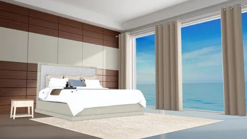 Beach condo bedroom